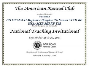 Maplemor Rottweilers invite to the 6th Annual AKC Tracking Invitational Maplemor Rottweilers invite to the 6th Annual AKC Tracking Invitational