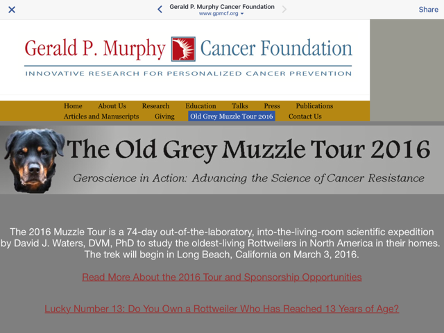 Old Grey Muzzle Tour 2016 Old Grey Muzzle Tour 2016