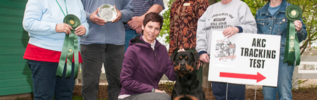 Rottweiler Takoda earns her TD title at the 2015 ARC National Specialty